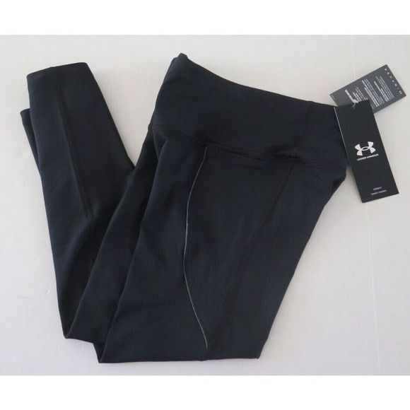 Under Armour 1359547 001 Women Sz XS Black Meridian HydraFuse Ankle Leggings $90 - Picture 5 of 6